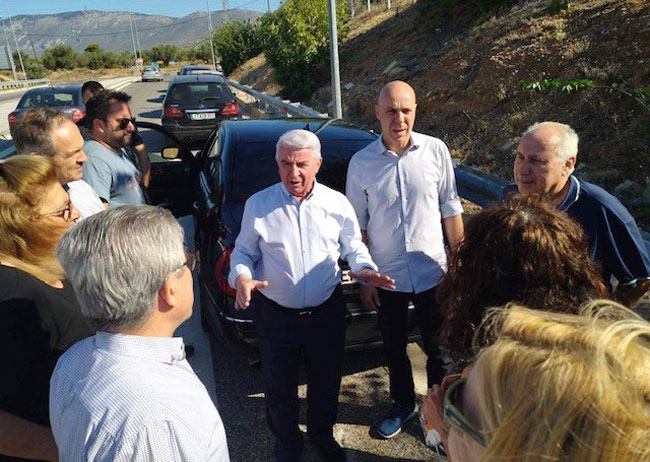 Ο Θαν. Μπούρας στην αυτοψία του Γ. Αμυρά στην Κινέτα
