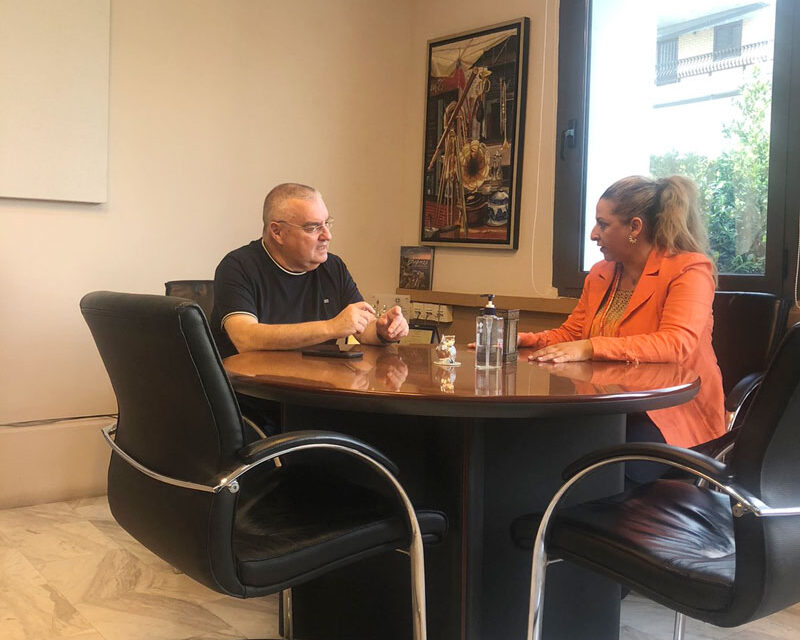 Επίσκεψη της Κατερίνας Πιπιλή στον Πρύτανη του Πανεπιστημίου Δυτ. Αττικής για την αναβάθμιση των Μεγάρων και της Δυτ. Αττικής