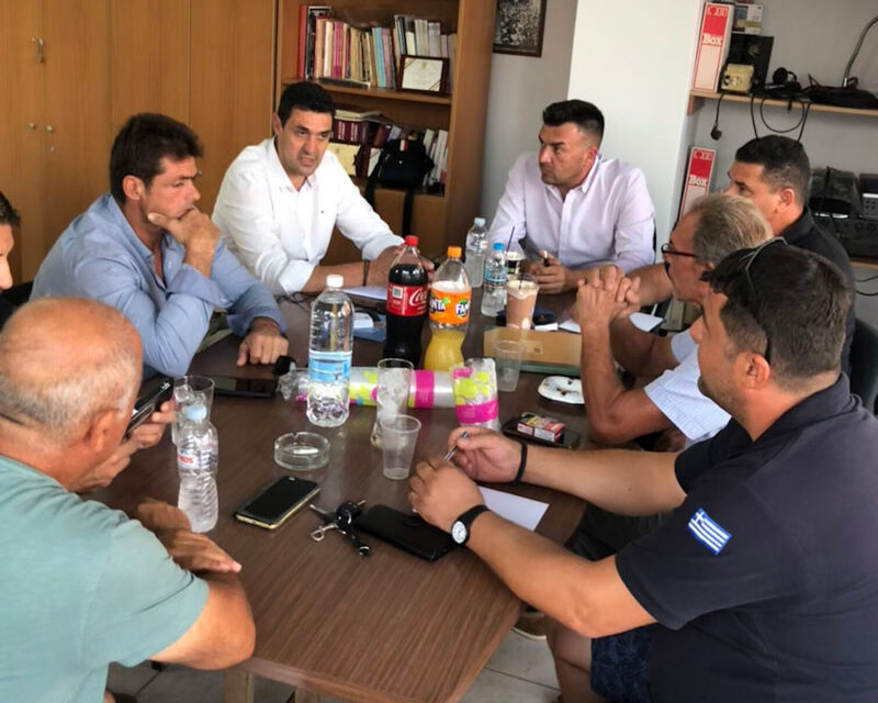 Επoικοδομητική συνάντηση Κλ. Βαρελά με Συνδικάτο Οικοδόμων και Εργατικό Κέντρο Μεγάρων