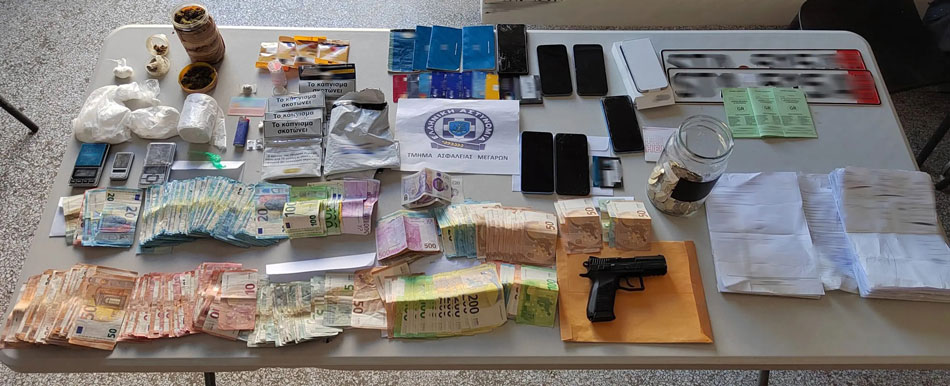 Εξαρθρώθηκε εγκληματική οργάνωση που δραστηριοποιούταν στη διακίνηση ναρκωτικών στην περιοχή των Μεγάρων