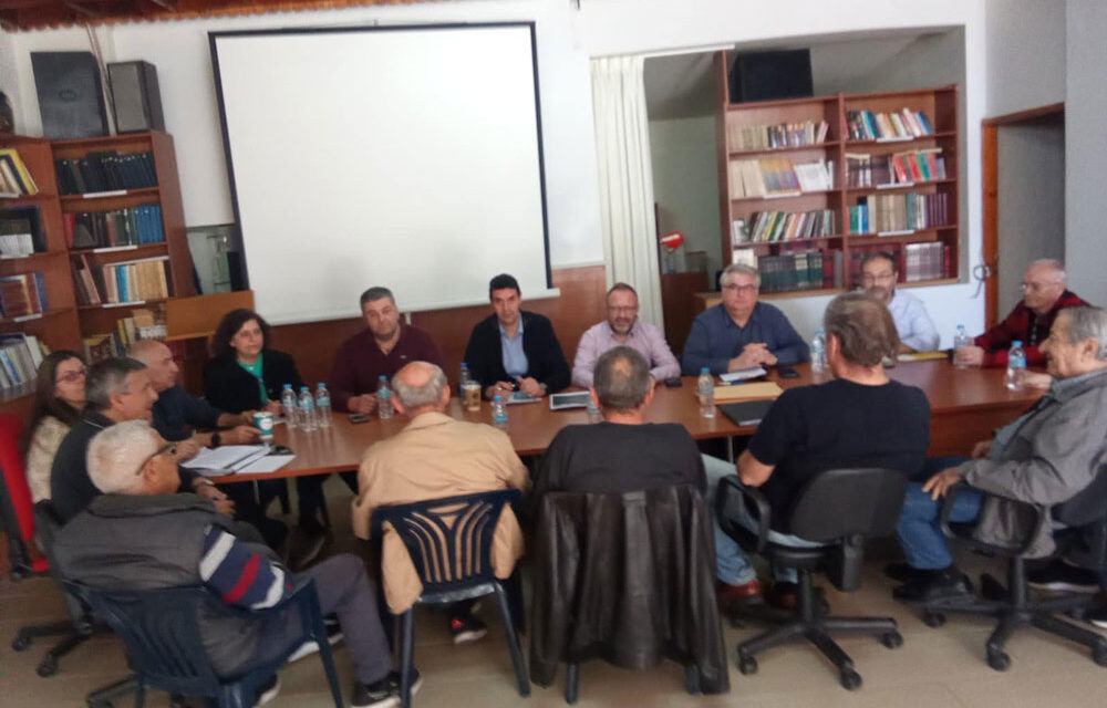 Εποικοδομητική συνάντηση Κλ. Βαρελά με εκπροσώπους του Δήμου και φορείς στην Κινέττα  