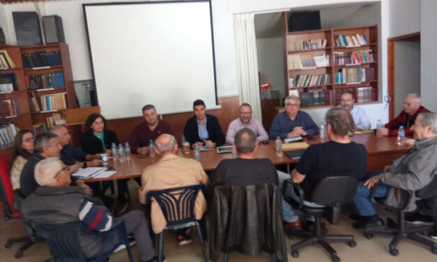 Εποικοδομητική συνάντηση Κλ. Βαρελά με εκπροσώπους του Δήμου και φορείς στην Κινέττα  