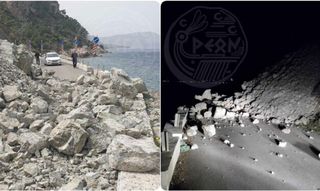 Κλειστός ο δρόμος προς Σχίνο έως την 1η Απριλίου λόγω κατολισθητικού φαινομένου