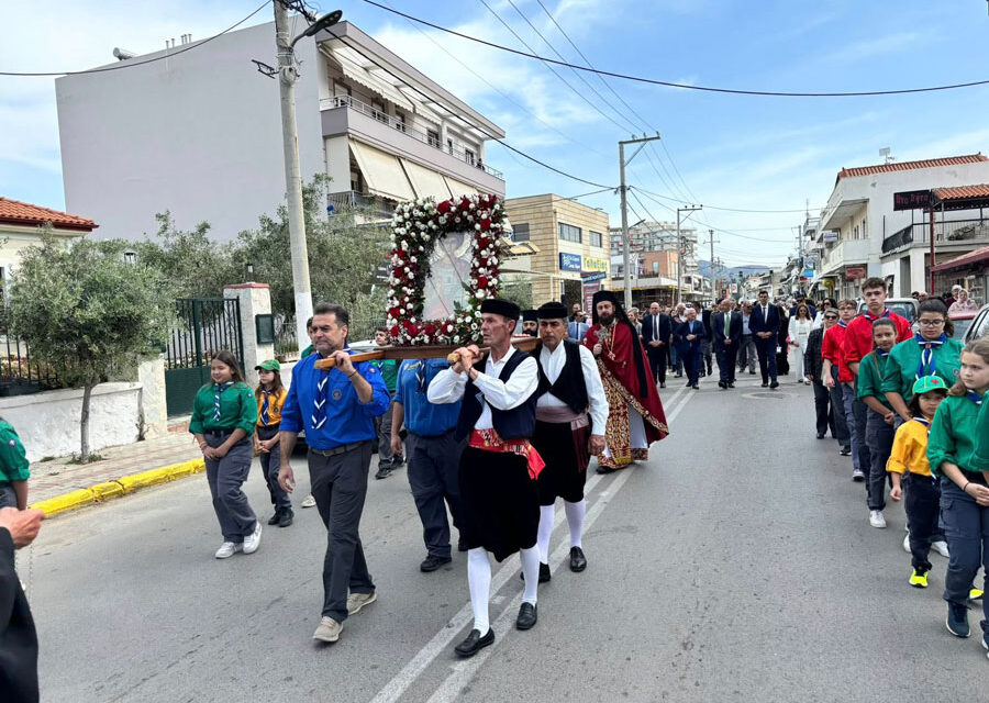 Η Νέα Πέραμος γιόρτασε τη μνήμη του πολιούχου της Αγίου Γεωργίου