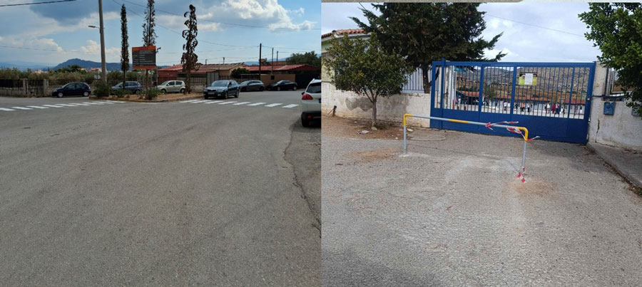 Ολοκληρώθηκαν οι εργασίες ασφαλείας στον εξωτερικό χώρο του 2ου Δημοτικού Σχολείου Νέας Περάμου