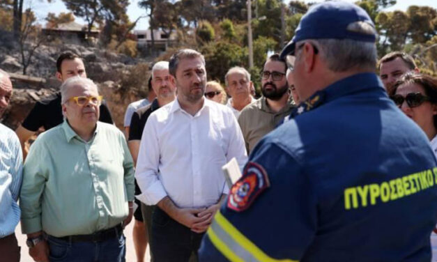 Περιοδεία Νίκου Ανδρουλάκη σε Πόρτο Γερμενό και Μέγαρα – Ζήτησε άμεση στήριξη στους πληγέντες και ενίσχυση της Πολιτικής Προστασίας
