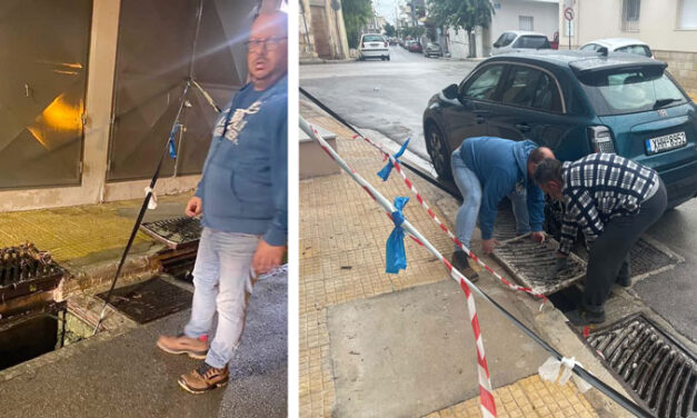 Η οδός Μυκηνών έγινε ξανά «λίμνη» – Άμεση παρέμβαση του Κώστα Κολιαλή